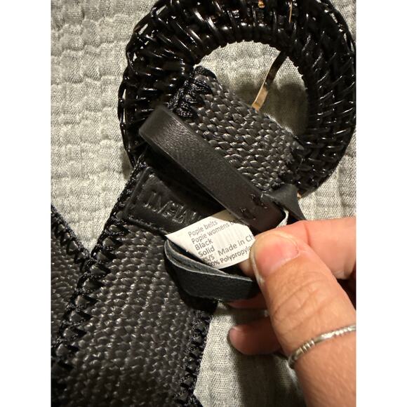 J. McLaughlin Popie Belt Black Wicker Size XS/S - Picture 4 of 4